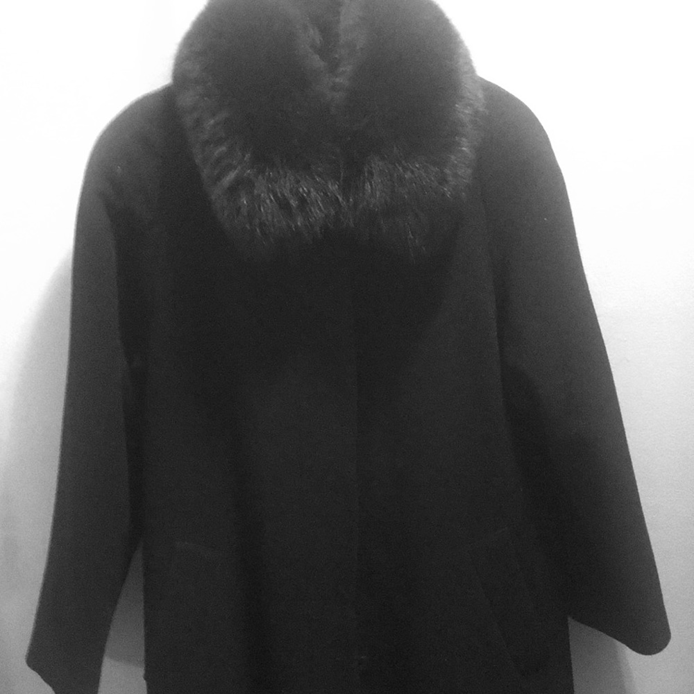 Forecaster Maxi Reefer Coat, Fox Fur Collar.